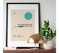Bauhaus Exhibition Farnsworth House Poster Minimal Art Stampa Su Tela Architettura Astratta Pittura Immagine Della Parete Per Soggiorno Home Decor 21X30Cm Senza Telaio