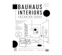 Bauhaus Interiors Coloring Book: Minimalist Architecture Coloring Pages for Adults - Black & White Edition