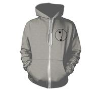 BAUHAUS - LOGO (GREY) GREY Hooded Sweatshirt with Zip XX-Large