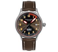 Bauhaus Orologio Aviation Bha Eurofighter Automatico Marrone Scuro 2556-2