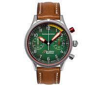 Bauhaus Orologio da Uomo Aviation Eurofighter Cronografo Marrone/Verde 2576-4