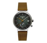 Bauhaus Orologio da uomo Solar 2112 con indicatore di energia e cinturino in pelle