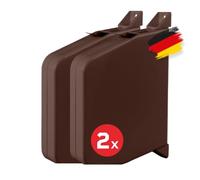 BAUHELD 2 avvolgitore per tapparelle, 14 mm, senza cinghia per tapparelle | Infilatura automatica, distanza tra i fori 153 mm, avvolgitore per tapparelle con alloggiamento robusto, orientabile a 180°