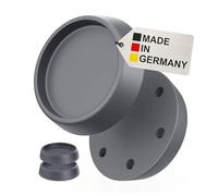 BAUHELD 4 ammortizzatori di vibrazioni per lavatrice e asciugatrice, grigio | Made in Germany, base antiscivolo, piedini antivibrazione in gomma, compatibile con Bosch, Siemens, AEG e molti altri