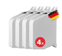 BAUHELD 4 avvolgitore per tapparelle, 14 mm, senza cinghia per tapparelle | Infilatura automatica, distanza tra i fori 153 mm, avvolgitore per tapparelle con alloggiamento robusto, orientabile a 180°