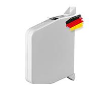 BAUHELD Avvolgitore per tapparelle a parete, filettatura automatica, robusto avvolgitore per tapparelle, 23 mm, senza cinghia, orientabile di 180 gradi, maxi avvolgitore con distanza tra i fori 188 mm