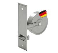 BAUHELD® Avvolgitore per tapparelle da incasso [Made in Germany] - Maxi avvolgitore in acciaio - per cinghia tapparelle da 23 mm [senza cinghia] - Avvolgitore per tapparelle senza copertura - Distanza