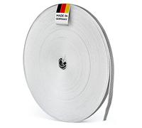 BAUHELD® Cinghia per tapparelle, 50 m, 14 mm, 18 mm, 20 mm, 23 mm, prodotta in Germania, adatta per tapparelle su porte e finestre, beige, marrone