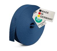 BAUHELD® Cinghia universale da 10 m, 20 mm [Made in Germany] - Nastro di montaggio in tessuto in polipropilene - Cinghia per il fissaggio, cucito o accessori per zaino, valigia, fibbia a incastro