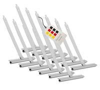 BAUHELD® Mini molla di sospensione per tapparelle [12 pezzi] - Sospensione per tapparelle in acciaio molle di alta qualità [Made in Germany] - Rivestimento in plastica con coda di rondine - per