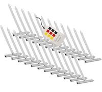 BAUHELD® Molla sospesa per tapparelle Maxi [24 pezzi] - Sospensione per tapparelle in acciaio molle di alta qualità [rivestito in plastica] - Molla per tapparelle con coda di rondine - per profili per