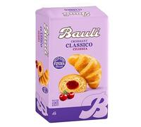 BauIi Croissant CILIEGIA, Cornetto di Pasta Sfoglia Ripieno, Confezione con 6 Cornetti Incartati, 300g