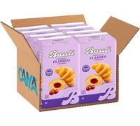 BauIi Croissant CILIEGIA, Cornetto di Pasta Sfoglia Ripieno, Confezione con 6 Cornetti Incartati, 300g [BOX con 8 Confezioni]