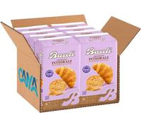 BauIi Croissant INTEGRALE, Cornetto Vuoto con Zucchero di Canna 222g [BOX con 8 Confezioni]