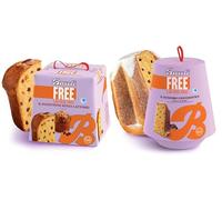 BauIi Mix SENZA LATTOSIO con Pandoro Ciocosoffice con Gocce Cioccolato + Panettone con Uvetta e Canditi, All Lactose Free, 700g