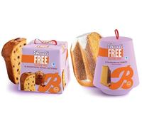 BauIi Mix SENZA LATTOSIO con Pandoro Classico + Panettone con Uvetta e Canditi, All Lactose Free, 700g