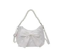 BAUIOREAD 1 borsa a mano da donna, piccola, da donna, per tutti i giorni, casual, bianco