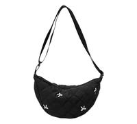 BAUIOREAD 1 borsa a tracolla da donna a mezza luna, grande borsa a tracolla da donna, con cordino a mezza luna, per viaggi, lavoro, tinta unita