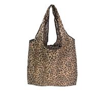 BAUIOREAD 1 borsa con stampa leopardata, borsa jacquard, regalo con stampa leopardata, borsa per la spesa, Colore leopardato, S