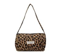 BAUIOREAD 1 Borsa con Stampa Leopardata, Tote Bag Gialla, Dimensioni 25x15x13 cm, Manico Regolabile, Design Moderno, Per Donna