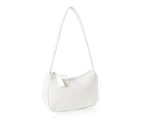 BAUIOREAD Borsa a mano 1 pezzo, borsa da donna, alla moda, casual, pochette in pelle PU, borsa a tracolla monocolore, borsa a tracolla con cerniera, alla moda e versatile (bianco), bianco