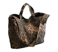 BAUIOREAD Borsa Hobo Leopardo Grande Capacità Borsa Borsa Slouch Donna Leggero e Durevole Perfetto per Lavoro/Viaggio Elegante Borsa a Tracolla per Uso Quotidiano, marrone