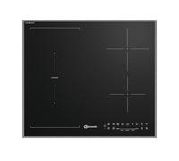 Bauknecht BS 1160P CP AL - Piano cottura a induzione, 4 elementi riscaldanti, 60 cm, CleanProtect/TemperatureSense/SafeCook, colore: Nero