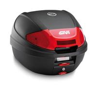 Bauletto 30lt nero goffrato + di piastra e kit universale (chiusura Micro2) GIVI