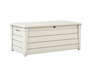 Baule Box Keter Portattrezzi da esterno 454Lt BRIGHTWOOD Bianco 145x69,7x60,3cm