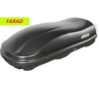 Baule portapacchi FARAD MARLIN 480L 190x80x40cm NERO SATINATO Box tetto auto
