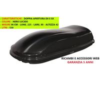 BAULE BOX TETTO FARAD MODELLO MARLIN NERO 530 LITRI