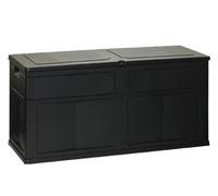 Baule multiuso trend in resina 320lt nero lucchettabile per esterno ed interno