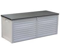 Baule Cassapanca da Esterno 143,5x53,4x56,8cm in Polipropilene Ranieri Grigio