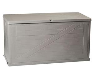 Baule cassapanca in resina multiuso con ruote spostamento 120x57x63 Wood