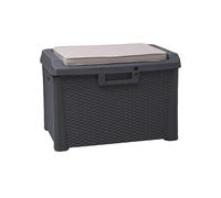 Toomax baule portatutto compact santorini plus effetto rattan 125lt antracite