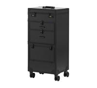 Baule con trolley per parrucchieri | Gabbiano V21 (Nero)
