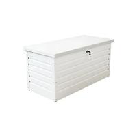 Baule Contenitore Bianco in Alluminio per Esterni 130x61x63 cm con Chiave
