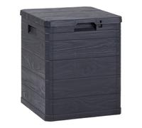 Baule contenitore multiuso da esterno antracite lucchettabile 90 Lt TOOMAX