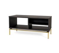 Baule da caffè Pimlico in legno ingegnerizzato e solido, metallo, dimensioni 100 x 44 x h45 cm, peso 19 Kg, finitura rovere, nero carbone nero