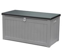 Baule da Esterno 109x52x55 cm in Polipropilene Grigio