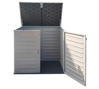 Baule da Esterno 140x82x121 cm in Polipropilene Grigio