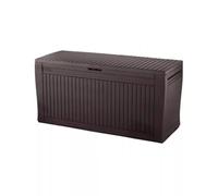 BAULE DA ESTERNO CON ROTELLE KETER "COMFY" IN RESINA MARRONE 270 LT 116,7XX44...