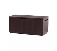 BAULE DA ESTERNO CON RUOTE KETER "CAPRI" IN RESINA MARRONE EFFETTO RATTAN 305...