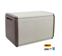 Baule da Esterno in Resina Contenitore Cube Tortora/Ecru 1, 2 e 3 Cubi Artplast