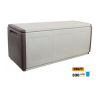 Baule da Esterno in Resina Contenitore Cube Tortora/Ecru 1, 2 e 3 Cubi Artplast