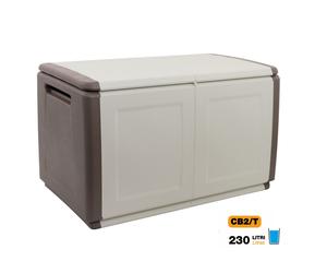 Baule da Esterno in Resina Contenitore Cube Tortora/Ecru 1, 2 e 3 Cubi Artplast