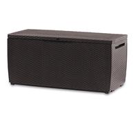 Baule da Esterno Keter Capri 123x53,5x57 cm in Resina Effetto Rattan Marrone