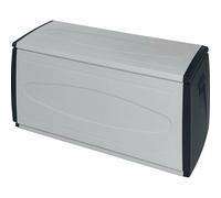 TERRY Baule da Esterno Contenitore in Resina 120X54X57h cm colore Nero Grigio- 120 QBLACK