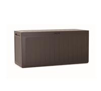 Baule da giardino 280 litri PROSPERPLAST Boardebox in plastica di colore ocer scuro 116 x 43,3 x 55 cm