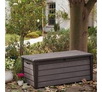 Baule da giardino in resina Brushwood effetto legno box Keter porta attrezzi